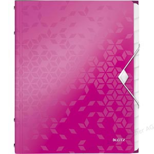 Leitz WOW 12 Tab Divider Book with Elastic Band - A4