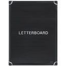 Bi-Office Maya Trendy Magnetic Letter & Numbers Black Message Board with Black Aluminum Frame
