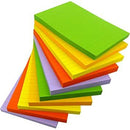 Fluorescent Colored Paper Lined Pads 80g - Assorted Colors
