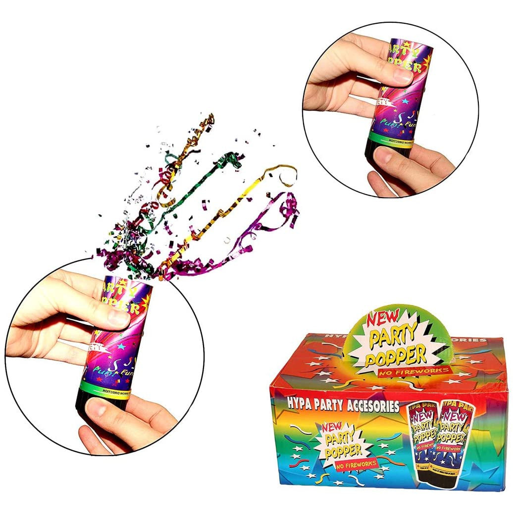 Confetti Party Poppers - 17.5 cm