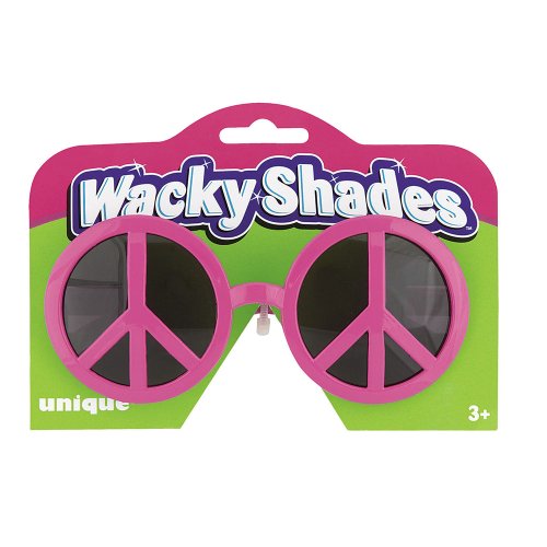 Unique Wacky Shades Novelty Glasses - Peace