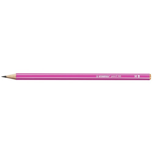 Stabilo Pink Pencil 160 Hexagonal HB - Pack of 12