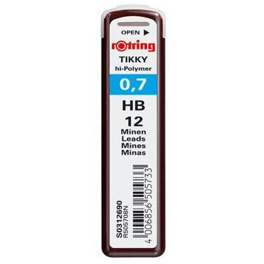 Rotring Polymer Leads 0.7 HB - Pack of 12