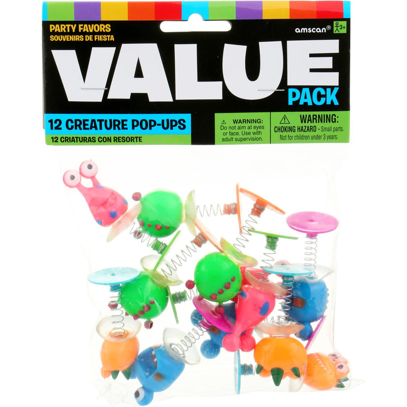 Amscan Party Favors Creature Pop Ups - Pack of 12