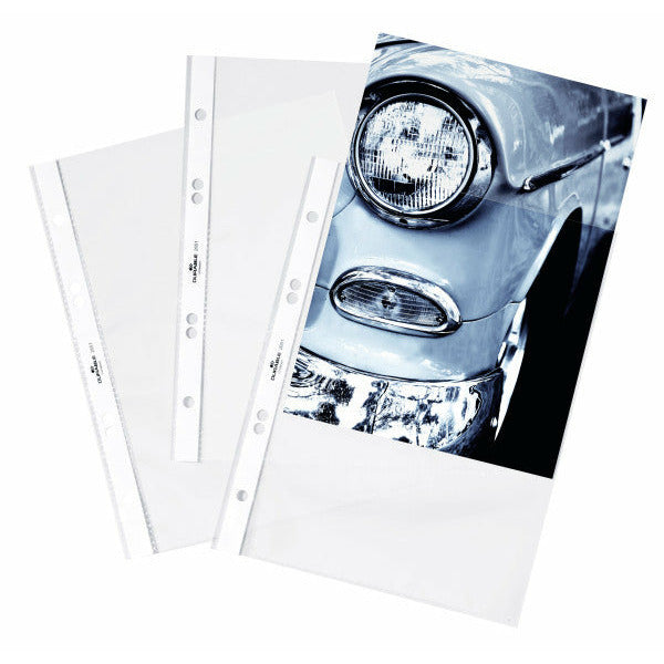 Durable Punched Sheet Protectors A5 Size - Pack of 25