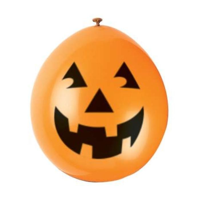 Unique Party Halloween Printed Balloons Pumpkin - Pack of 10