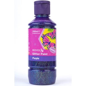 Special Offer Reeves Glitter Washable Tempra Paint Squeeze Bottle - 250ml