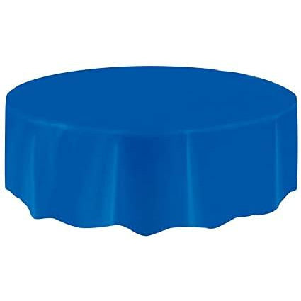 Unique Plastic Table Cover Solid Colors Round - Diameter 2.13 M
