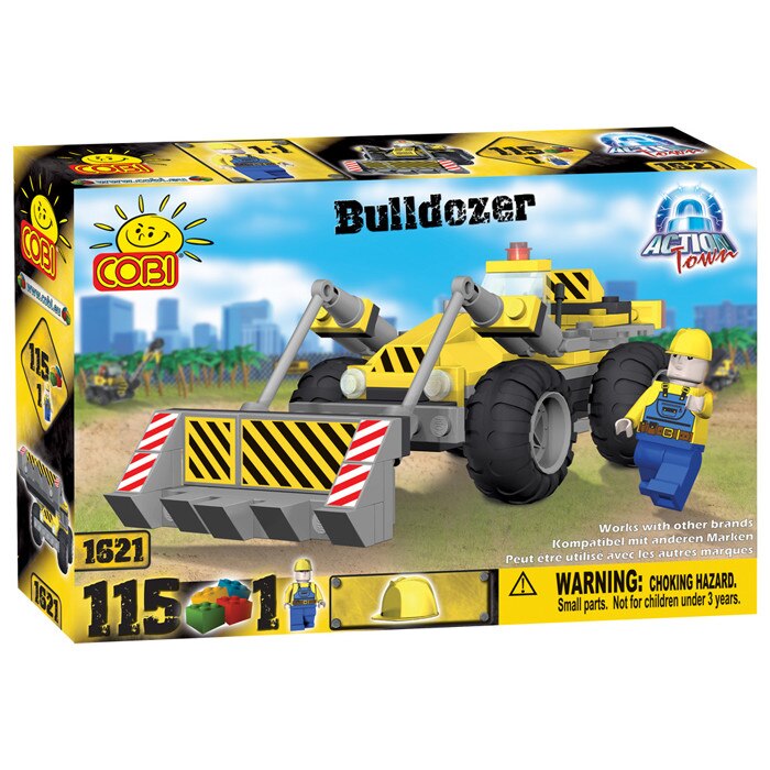 Cobi Lego Blocks Bulldozer Action Town - 115 pcs