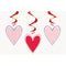 Unique Party Valentine's Hearts Hanging Decoration - Pack of 3