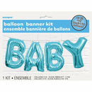 Unique Baby Foil Letter Balloon Banner 2.74 M - Blue