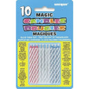 Unique Magic Candles Assorted - Pack of 10