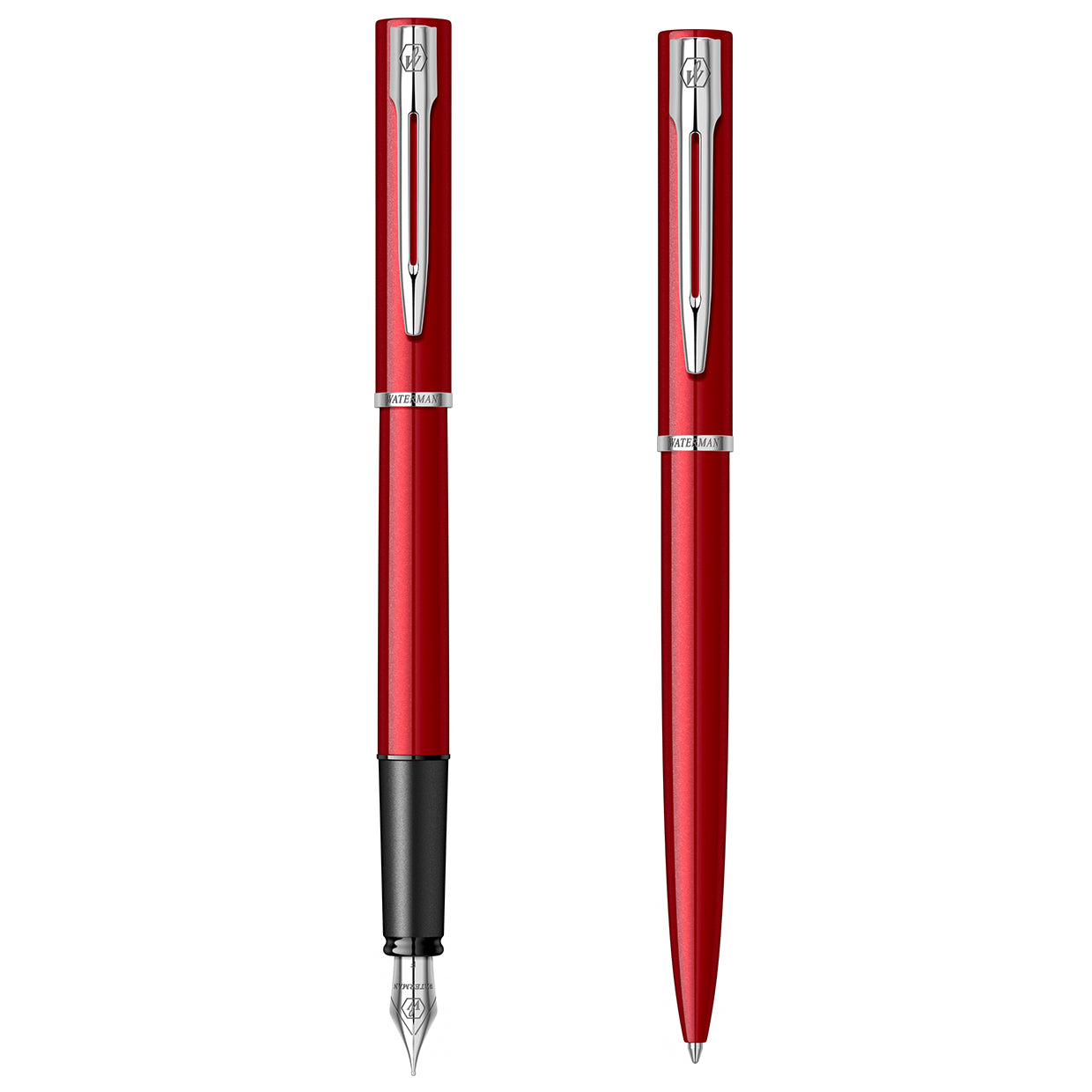 Waterman Allure Red CT Fountain & Ballpoint Pen Set