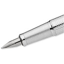 Parker IM Premium Shiny Chrome Metal Chiselled CT Fountain & Ballpoint Pen Set