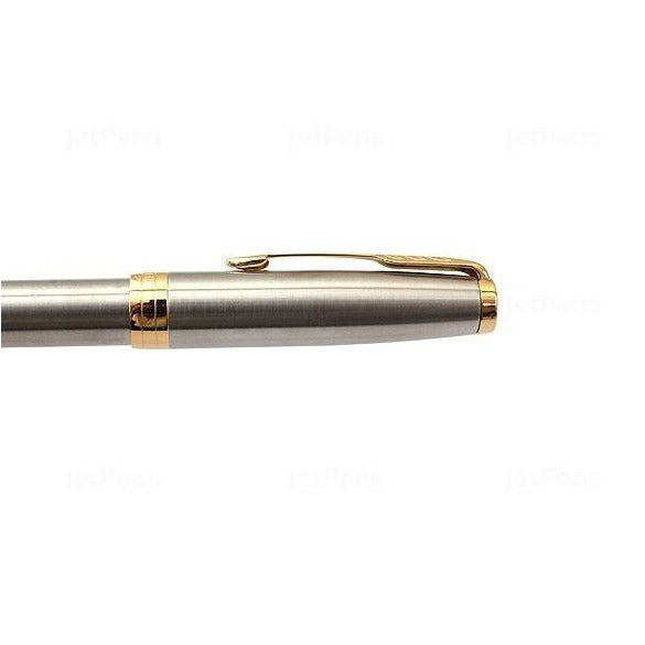 طقم أقلام باركر سونيت ستينلس ستيل مذهب جاف + ٠،٥ملم رصاص