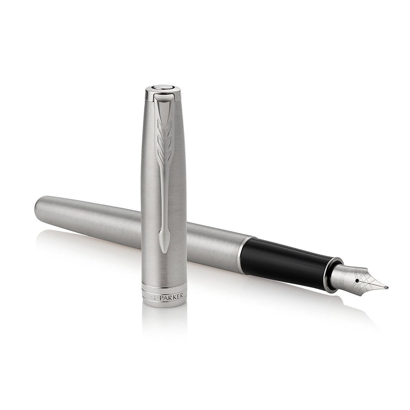 Parker Sonnet Stainless Steel CT Fountain Ballpoint Pen Set
