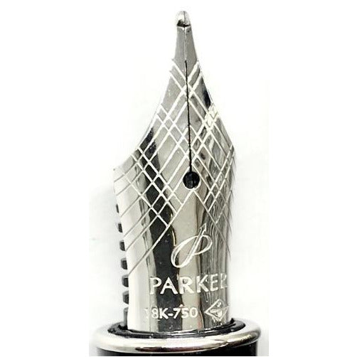 Parker Sonnet Refresh Chiseled Silvery CT Fountain & Ballpoint Pen Set