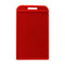 Bindermax Vertical Hard Plastic Badge Holder 100 x 60 mm - Red Trim
