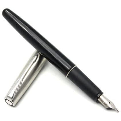 قلم حبر ريشة سائل باركر فرونتير أسود شفاف كروم