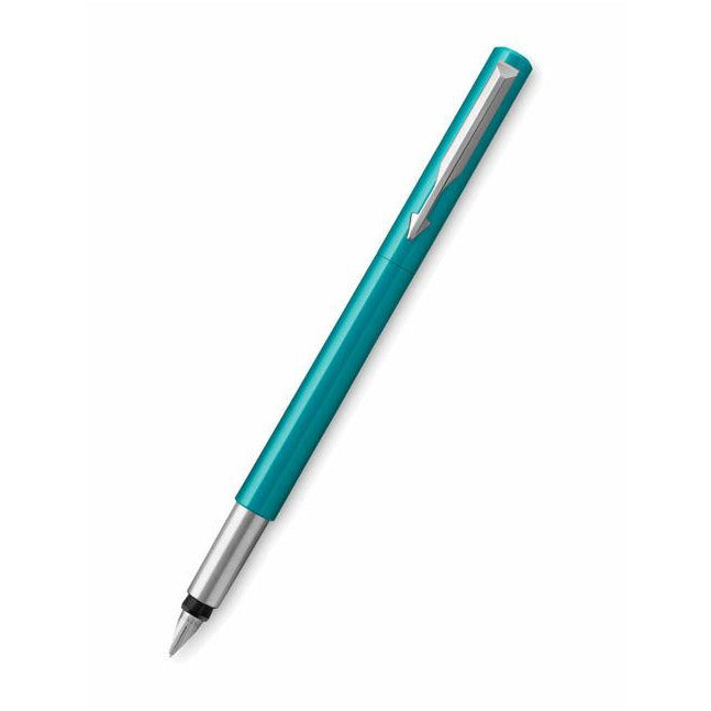 طقم أقلام باركر فكتور تركواز كروم ريشة + جاف
