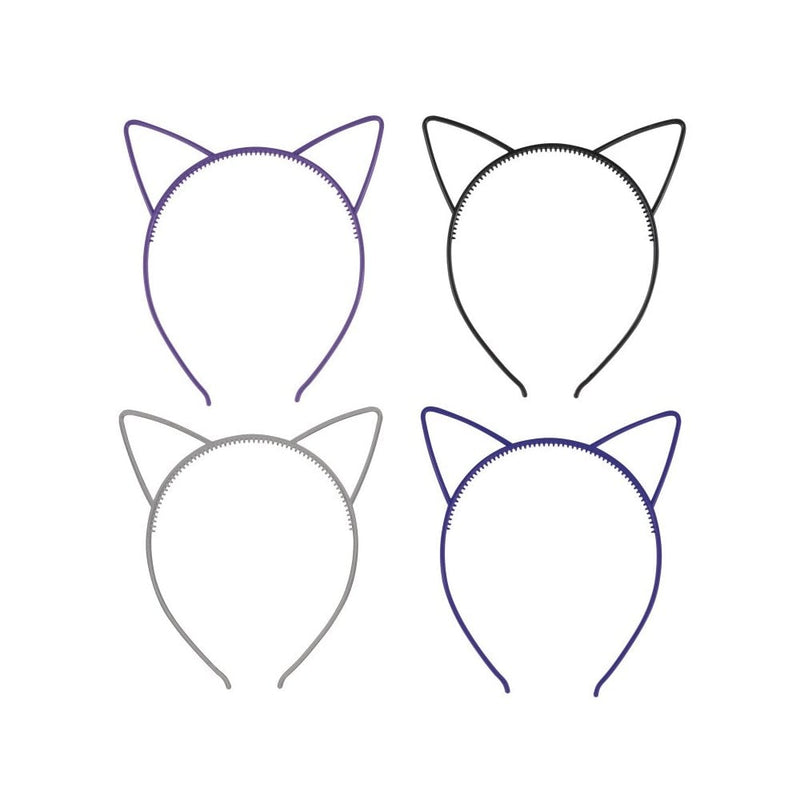 Unique Party Halloween Assorted Color Cat Headbands - Pack of 4