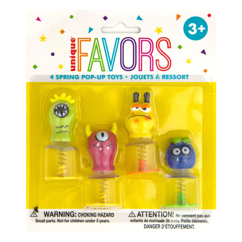 Unique Party Favors Spring Pop-Up Toys - Pack of 4