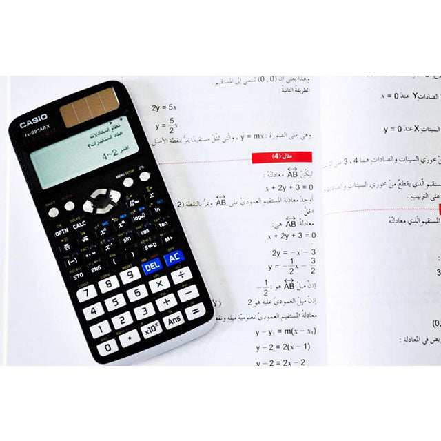 FX-991 ARX الة حاسبة علمية كاسيو مدعمة بقائمة باللغة العربية