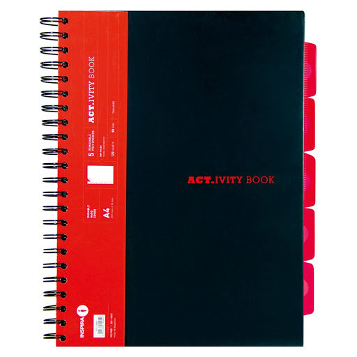 Inspira Act.ivity Book A4 Notebook - 5 Subjects - PLAIN