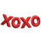 Unique XOXO Foil Letter Balloon Banner 2.75 M - Red